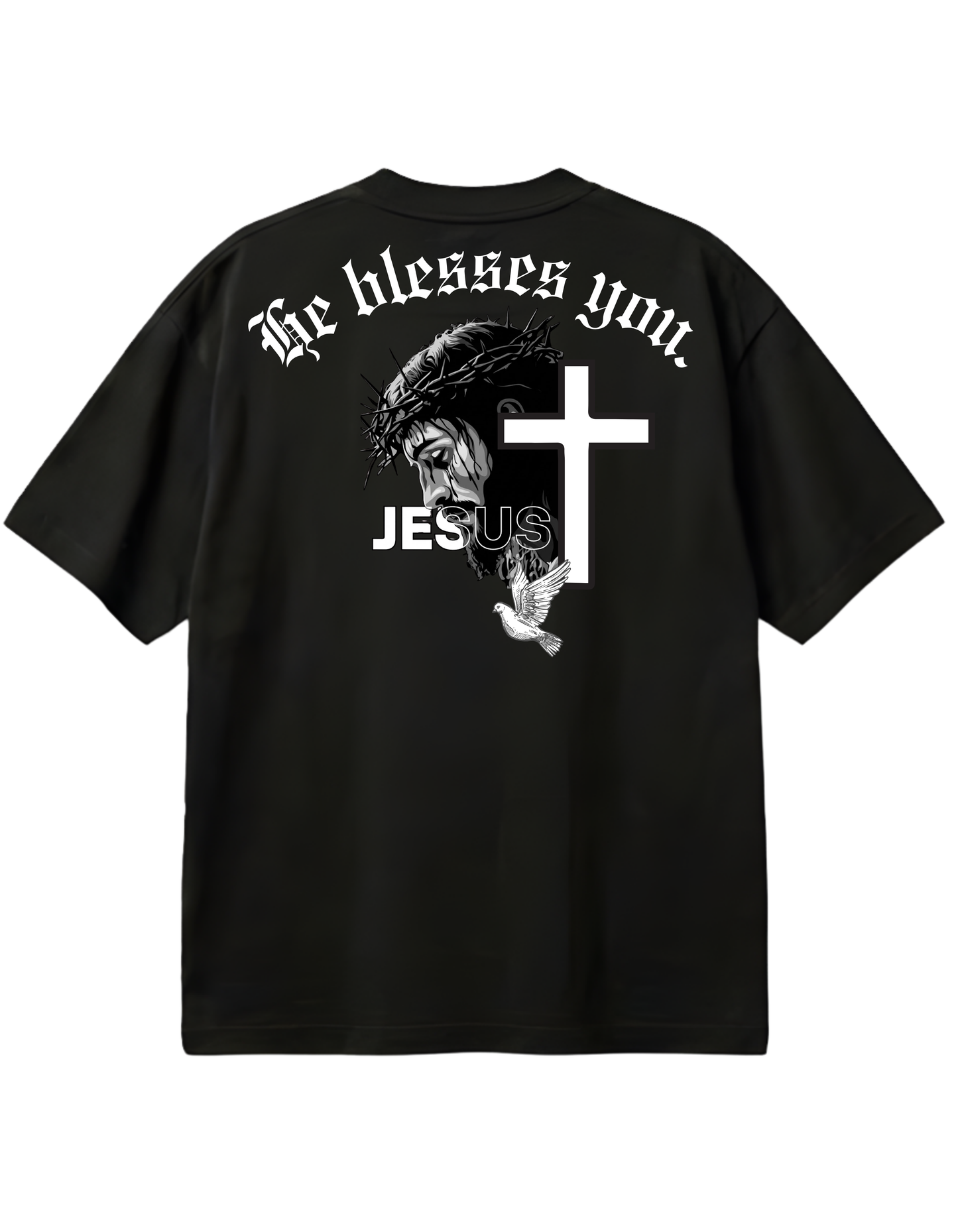 Oversized BLESSES YOU